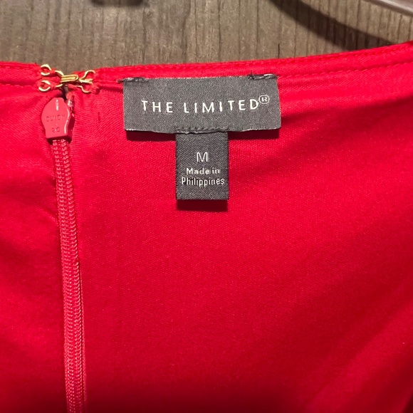 The Limited Red 3/4 Sleeve Sheath Dress Size M - Picture 3 of 5